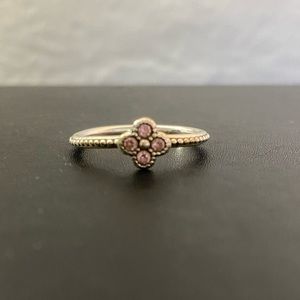 Pandora flower droplet ring SZ 52 (6.5)